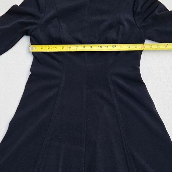 Jessica Howard Black Shadow Stripe Fit and Flare Party Dress - Picture 5 of 16